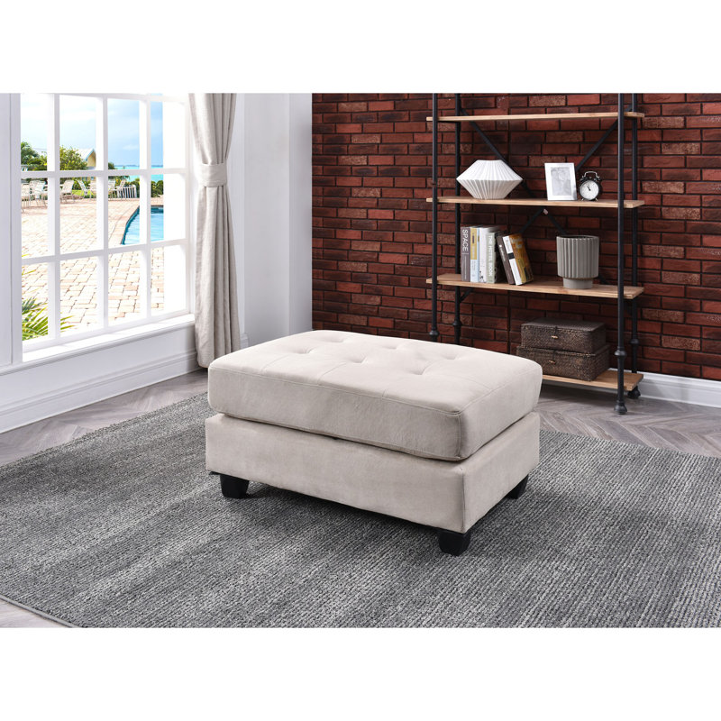 Malone Ottoman, Beige