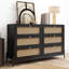 Commode à 6 tiroirs Modern Cannage