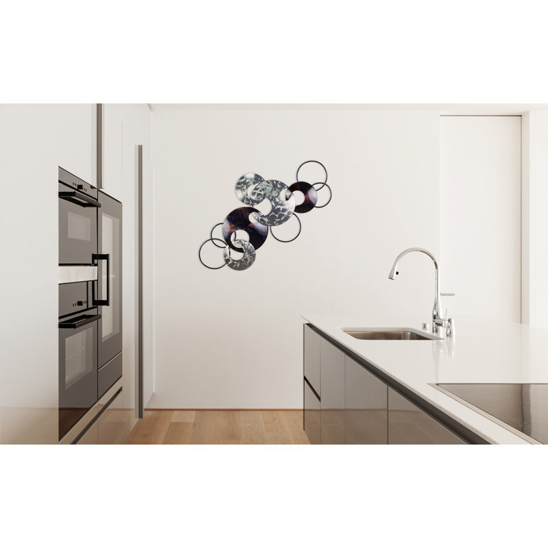 Handmade Modern Abstract Wall Decor on Metal