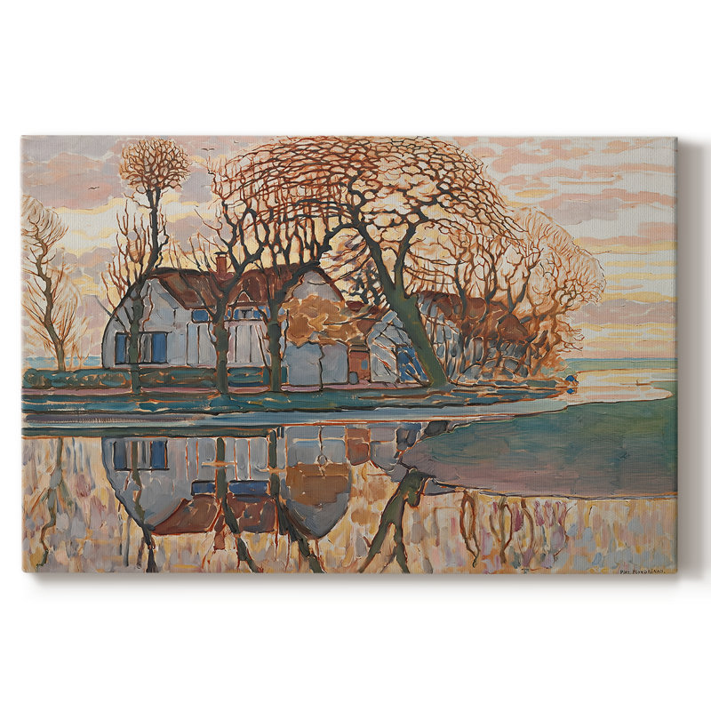 Farm Near Duivendrecht-Piet Mondrian-Gallery Wrapped Canvas-c. 1916, 24x36