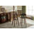 Swivel Upholstered Counter Stool with Solid Wood Frame-605559188