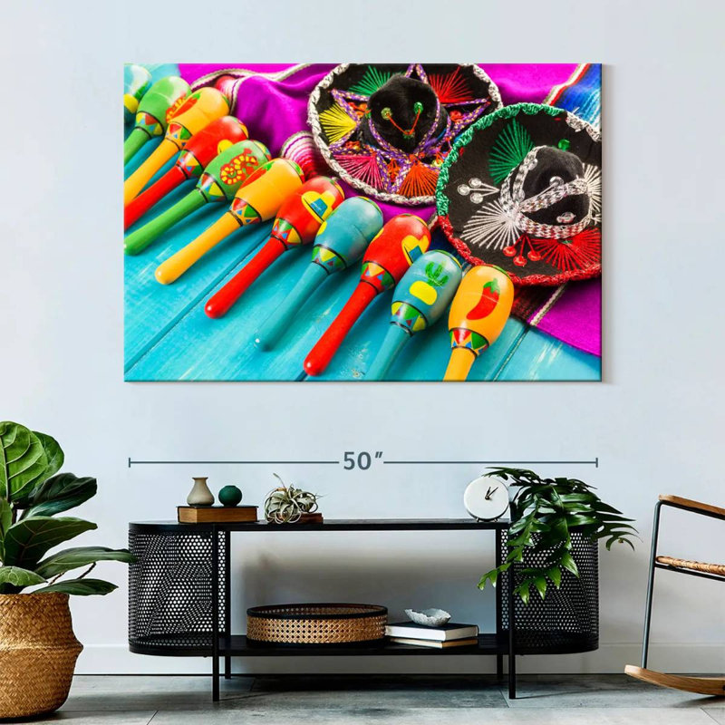 Maracas de la fête mexicaine Lelend, H 34 po x l 51 po