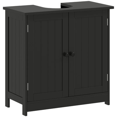 Armoire de salle de bain sous le lavabo de style moderne, armoire de rangement sur piédestal