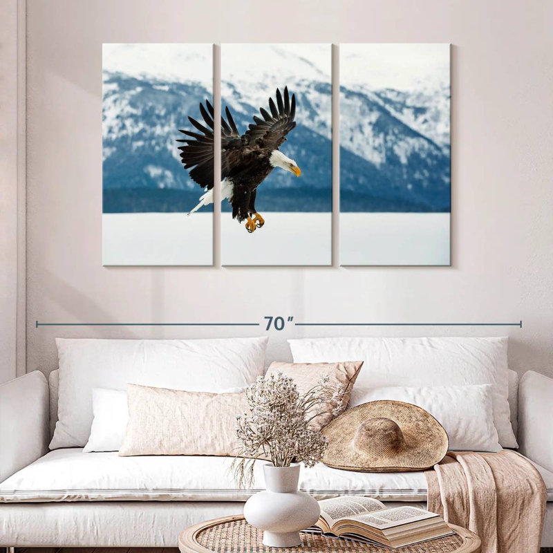 Brampt Alaskan Eagle, 32" H x 50" W