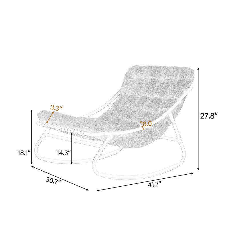 Chaises longues d'extérieur revêtues de métal Tapasi, Gris foncé, Non