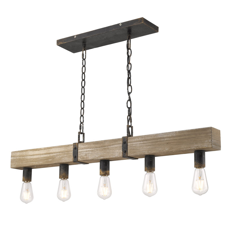 Garrett 5 - Light Antique Black Iron Pendant