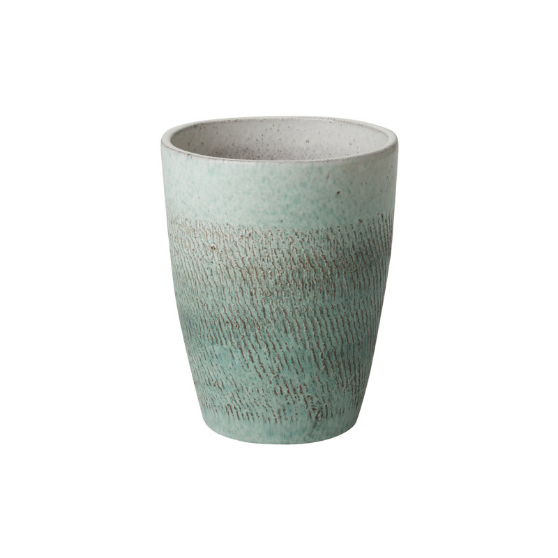Handmade Ceramic Planter, 12"H x 9.5" W x 9.5" D
