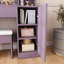 Modern Makeup Vanity with Stool and Adjustable Lighted Mirror