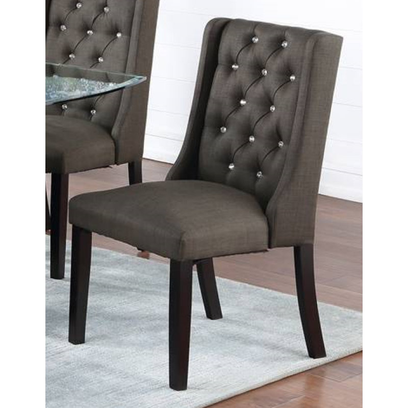 Sabellanni Tufted Fabric Upholstered Parsons Chair
