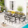 Alyah Rectangular 6 - Person 84" Long Dining Set with Cushions