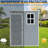 5X3ft Resin Outdoor Storage Shed Kit-Perfect To Store Patio Furniture-126590458