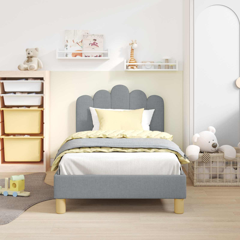 Bed Frame, Light Grey, European Toddler (80 x 160cm)