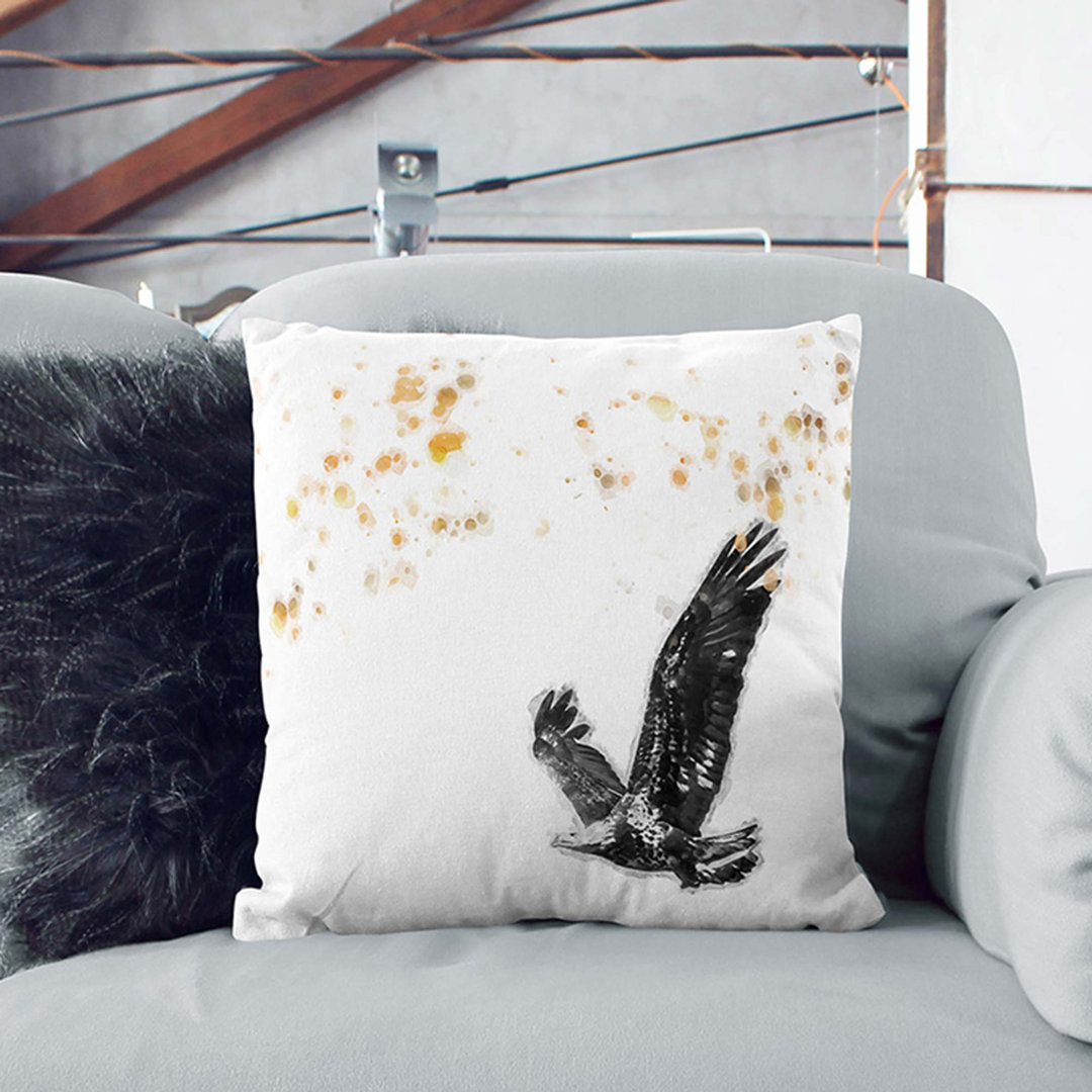 Bald Eagle in Flight Cushion with Filling