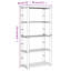 Alorie Steel Shelving Unit-860062203