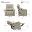 Fauteuil inclinable électrique à deux moteurs avec massage et chaleur-1556057478