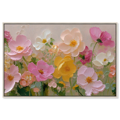 Expressed in Petals II Canvas Colourful Floral Art by Art Remedy