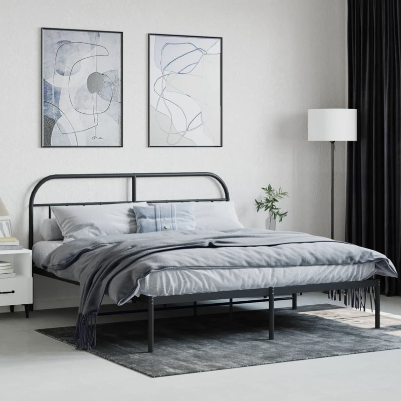 Hosby Bed, 183 x 213 cm, Black