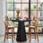 39.96" Height Square Bar Table Small Dining Table With Wood Conical Base-126594106