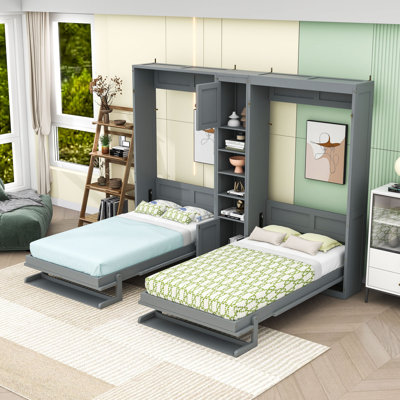 Lits escamotables avec armoires et tablettes Murphy