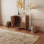 Buffet 2 portes avec panneau surélevé en forme de ligne géométrique-1184105155