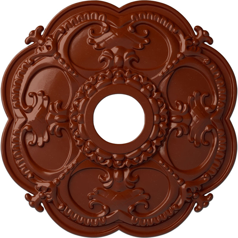 Médaillon de plafond Endurathane Rotherham, DO 18 po x P 3 1/2 po x P 1 1/2 po (convient aux auvents jusqu'à 3 1/2 po), finition brique réfractaire peinte à la main
