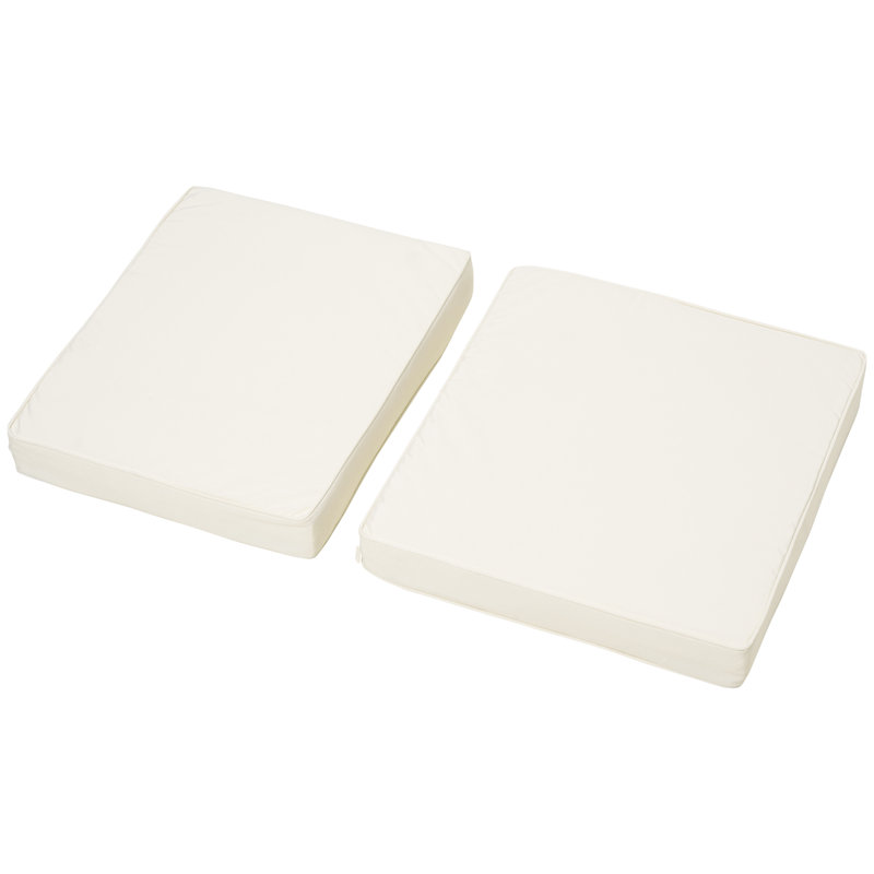 Outdoor Seat Cushion Set, Cream