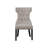 Manchester Upholstered Side Chairs, Light Grey/Black