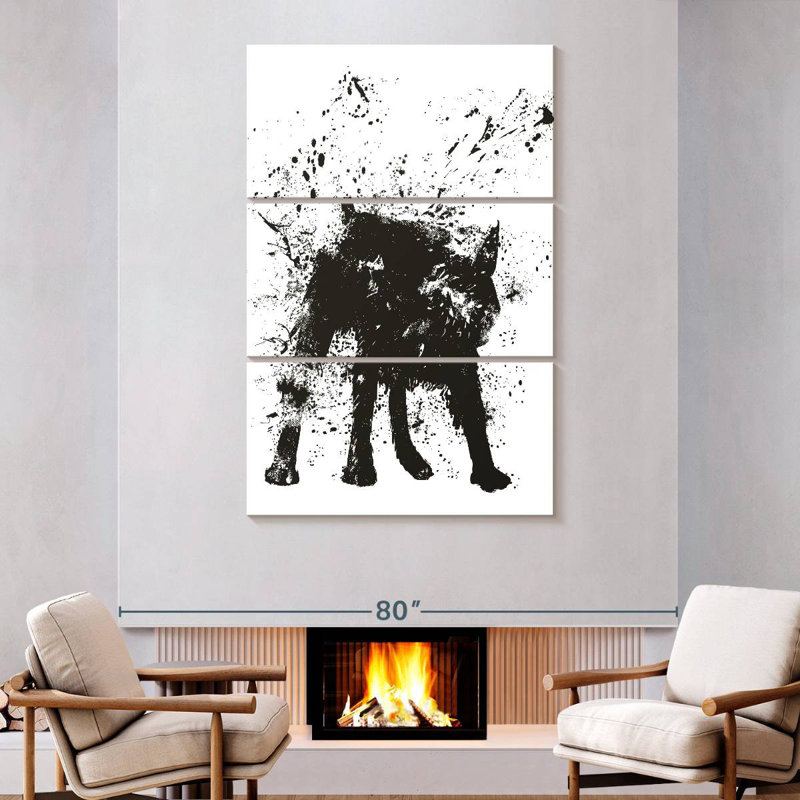 Hitzel Wet Dog, 74" H x 48" W