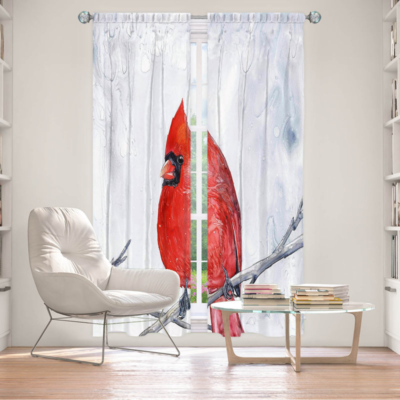Rideau simple occultant et isolant Winter Cardinal, L 20 po x L 61 po