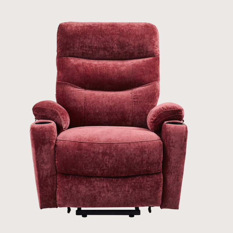 Firminia Electric Power Lift Recliner Chair Sofa with Massage and Heat, 3 Positions Recliner with 2 Side Pockets, Cup Holders and USB Ports