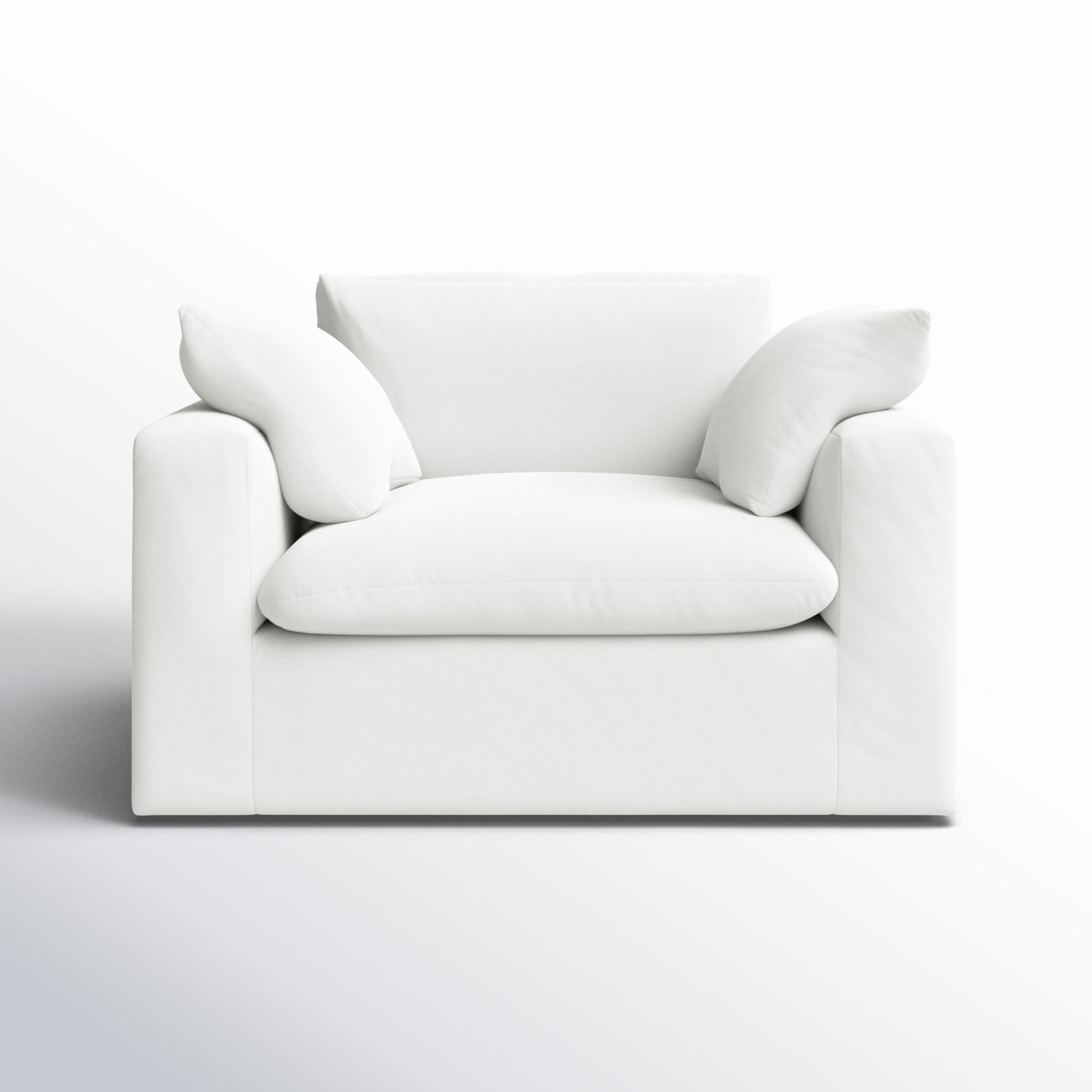 Remy Slipcovered Chair And A Half, Classic Bleach White Twill