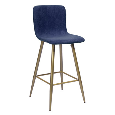 Fuhrman Upholstered Counter Stool with Metal Frame