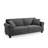 Linen Blend Upholstered Standard Sofa with Toss Pillows -1106243806
