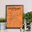 Stuttgart City Map 1 Piece Wall Art-1150189430