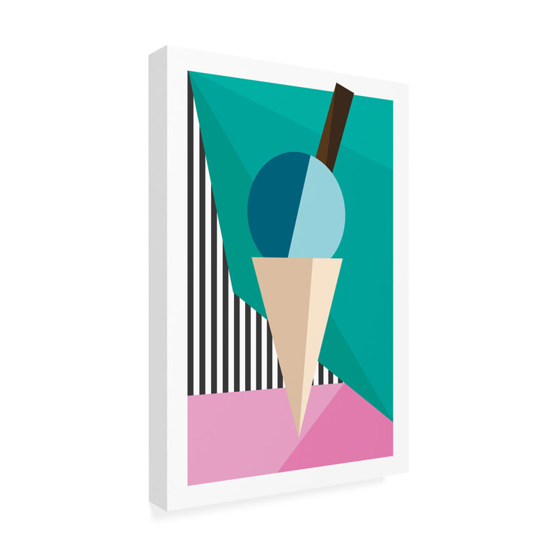 «Ice Cream» sur impression sur toile, H 19 po x l 12 po x P 2 po