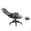Fauteuil de direction entièrement inclinable avec repose-pieds Gaming