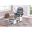 Chaise avec repose-pieds en microfibre gris-1588725755-1588725749