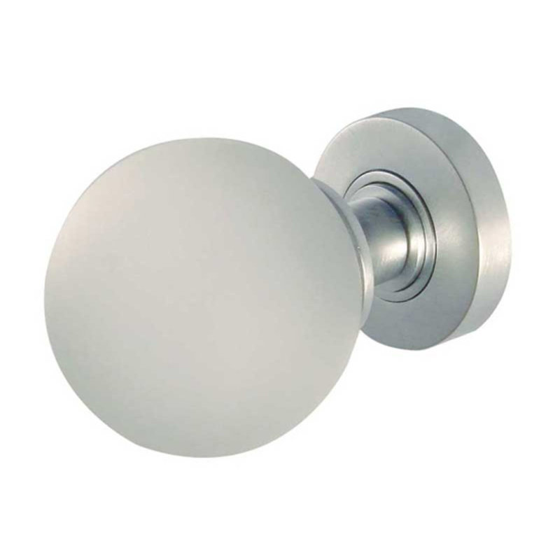 Passage Knobset, Satin Chrome