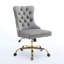 Chaise de bureau pivotante réglable avec base en métal-130841024