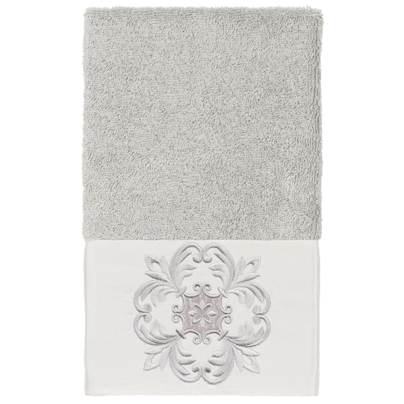 ALYSSA Midweight Hand Towel, Light Gray