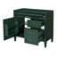 Meuble-lavabo de salle de bain 36 po sans lavabo supérieur, armoire de rangement moderne avec 2 tiroirs et un tiroir basculant, structure en bois massif, sans lavabo-119140647