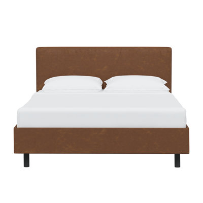 Cabra Vegan Leather Platform Bed
