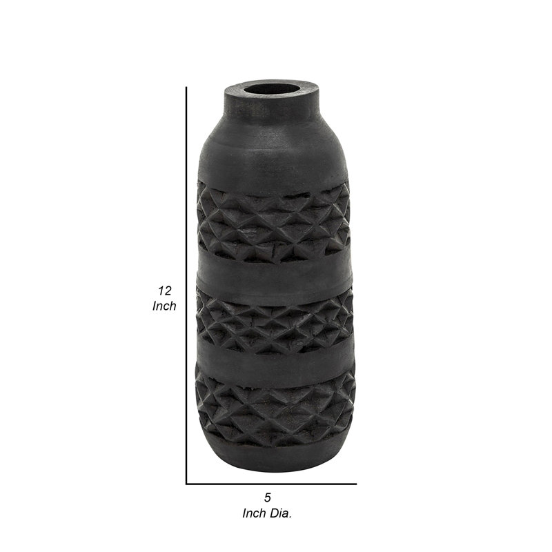 Clarey Wood Table Vase, Small