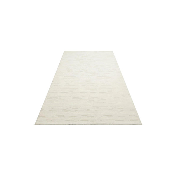 Hokku Designs Bryseida Polyester White Rug | Wayfair