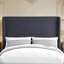 Tête de lit capitonnée tapissée à oreilles, tête de lit en bois massif avec pieds en bois, tête de lit à hauteur réglable de 47 po à 63 po, tête de lit en tissu au design moderne-1103375582-1103375583