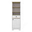 Armoire à linge, deux tablettes intérieures, deux tablettes ouvertes-672711221