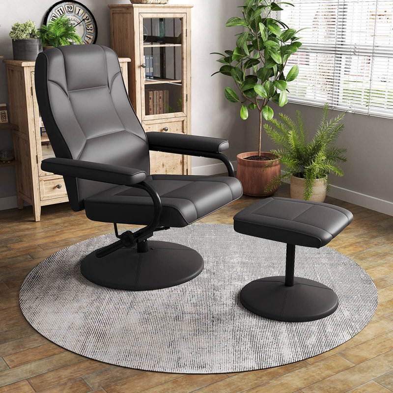 Fauteuil inclinable avec dossier réglable Isabelle & Max ™, Noir