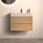U041-Alice30-106 Meuble-lavabo en chêne 30 po avec lavabo, grand meuble-lavabo mural flottant