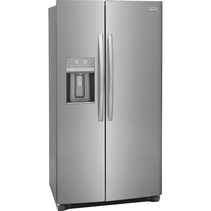 36" Side by Side 25.6 cu. ft. Refrigerator, Stainless Steel