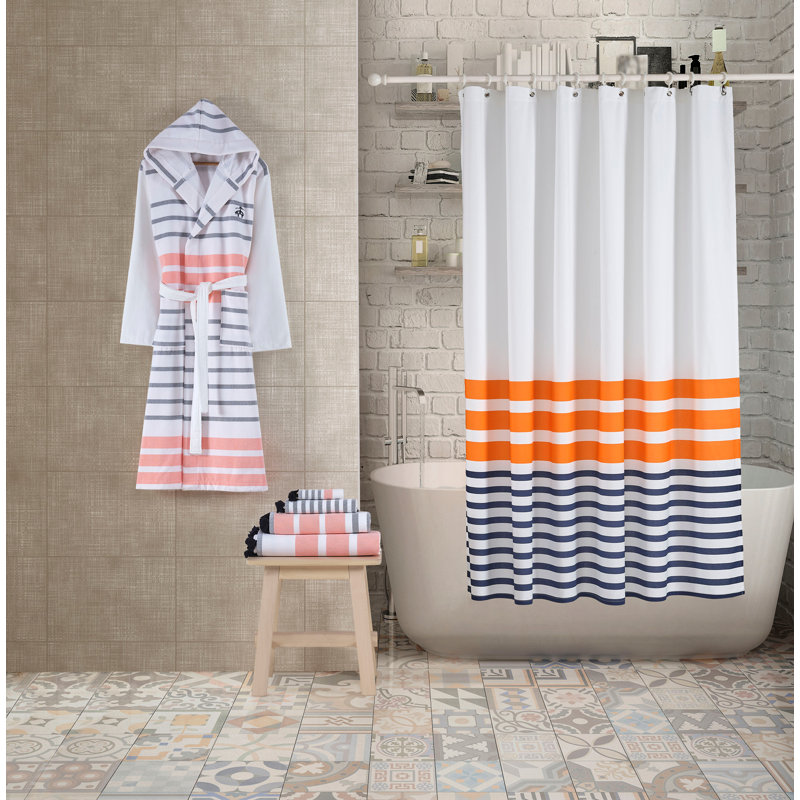 Rideau de douche Brooks Brothers, Orange